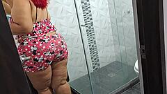 Masturbating While Watching Beautiful Stepmother's Big Ass In Spanish Scene