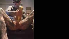 Fleshlight cum shot with a sexy tattooed man