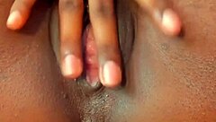 horny african milf doing cuckold roleplay with husband watching