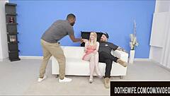 redhead sweetie plum takes monster black cock while cuckold watches