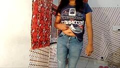 Beautiful Indian woman masturbates in homemade video