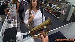Big ass woman gets rammed by pawn dude at the pawnshop.