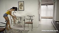 Busty brunette Nelly Kent gets mouth slammed