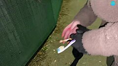 Cracky forgets she has objects in her pussy