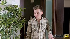 alluring stunner ready to teach inexperienced neighbor some fun