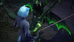 Furry yaoi kinky dragon and tanuki sex in park sissy crossdress