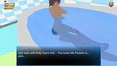 Femdom university cherry bathroom scene with bdsm and humiliation.