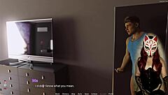 Beautiful MILF in cartoon style adult game