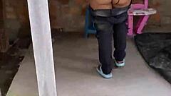 Neighbor Bent Over for Deepthroat and Doggystyle