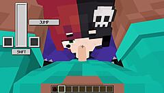 ellie gets her face fucked with deepthroat action