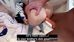 Step Sister Stuck and Creampied in Basket!