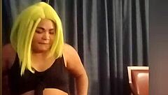 Amateur squirts with vibrator toys