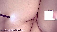 Pussy exam with speculum on camshow November 18