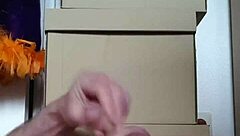 German milf intensely pleasures asshole and balls