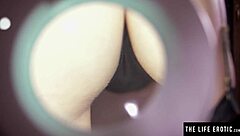 Hairy pussy solo play with big tits beauty