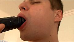 Gay Ass Fucked with Toy in Intense Session