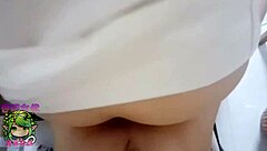 Asian Girl Seduces Master with Wet Pussy and Feet on Chair!