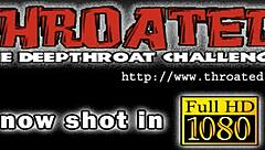 Hunk Fills Beauty's Face With His Guy Chowder!