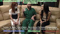 New Hooters girl Blaire Celeste undergoes humiliating physical examination by Dr. Stacy Shepard