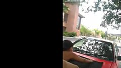 The Ebony Girl Wants Passionate Sex On The Car, Including Doggystyle, Blowjob, And Fucking With Big Tits