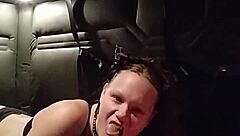 Pet play action with buttplug and blowjob