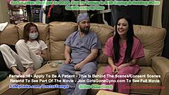 New Hooters girl Blaire Celeste undergoes humiliating physical examination by Dr. Stacy Shepard