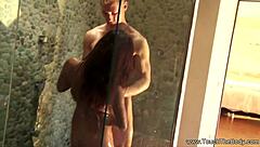 Couple's Outdoor Blowjob And Handjob Massage With Monster Cock