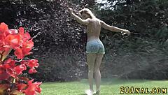 Ass Fucked N Jizzed Babe Outdoor