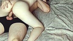 'Wow, my horny stepsister can't get enough of my fat cock!' he exclaims