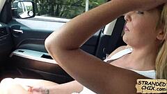 Blonde Teen Tucker Starr's Tight Pussy Spied On During Outdoor Hitchhiker Pickup Reality Scene