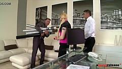 Nympho Secretary Lola Taylor Double Penetrated In Office!