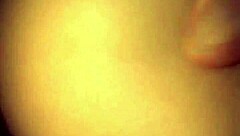 Old man and young beauty in homemade double creampie action