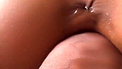 Pov View Of Creampie Dripping From Shaved Pussy