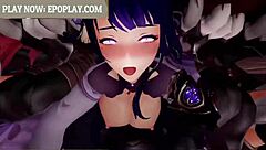 Cute Animated Girl Takes Monster Cock