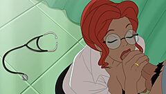 nurse and doctor get wild with huge dick in milftoon