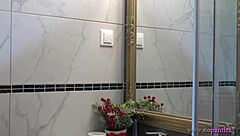 hot new sexy blonde wife says, 'i'm changing my panties in the bathroom under this skirt.'