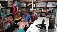 Hot Euro Blonde Step Mother And Comrades Daughter Caught By Police In Uniform