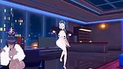 I loves Asuna and Karin in this MMD hentai