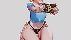 Zelda compilation with monster cock fucking big ass in 3d anime