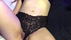 Massaging my husband's big cock until I swallow