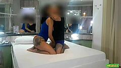 I had a rough sex with a slut who got on her fours and let me to cum inside her vagina