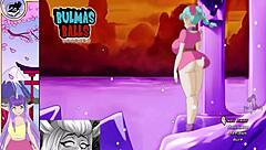 Bulma asks, 'Ready to lick my balls in this Dragon Ball parody?'