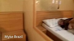 Brazilian nun Natasha Submiso calls Myke Brazil for intense assfucking and deepthroat, loving the rough treatment