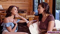 Emma Hix and Bella Rolland Pleasuring Each Other Passionately