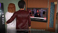 Redhead Selina gets ass and tits exposed in rock star hentai route