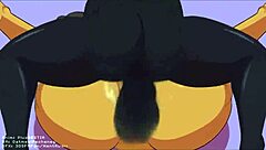 3D animated video of big cock fucking a MILF's ass