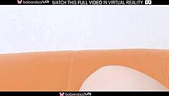 Solo girl Roxanne enjoys wet pussy masturbation in VR
