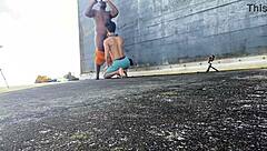 daddyblackxxx1 and ericsockz enjoy outdoor fun together
