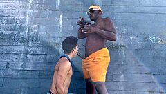 daddyblackxxx1 and ericsockz enjoy outdoor fun together