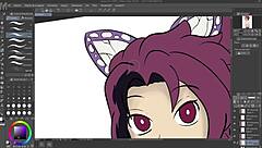 tanjiro swaphead hentai commission art